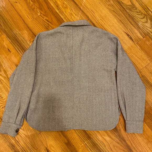 Women’s Grey Wool & Polyester Jacket - Picture 2 of 6